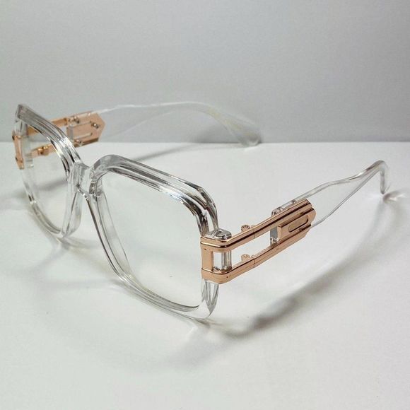 H13: Clear Lens Rectangle Fashion Glasses - Picture 3 of 4